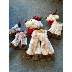 Three Stuffed Reindeers Plush